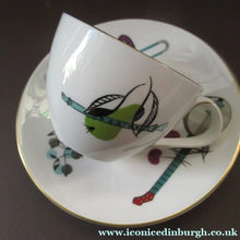 Load image into Gallery viewer, Royal Worcester Porcelain Trio Cup, Saucer, Side Plate Rare Fiesta Patern 1960s
