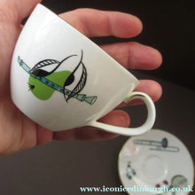 Load image into Gallery viewer, Royal Worcester Porcelain Trio Cup, Saucer, Side Plate Rare Fiesta Patern 1960s
