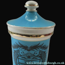 Load image into Gallery viewer, 1960s Portmeirion Blue Apothecary Pot. Dolphins Tea
