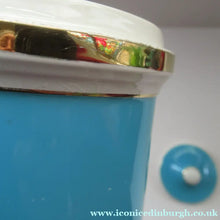Load image into Gallery viewer, 1960s Portmeirion Blue Apothecary Pot. Dolphins Tea
