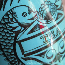 Load image into Gallery viewer, 1960s Portmeirion Blue Apothecary Pot. Dolphins Tea
