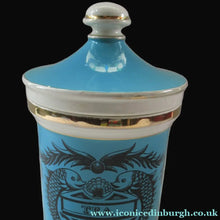 Load image into Gallery viewer, 1960s Portmeirion Blue Apothecary Pot. Dolphins Tea
