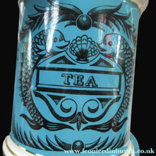 Load image into Gallery viewer, 1960s Portmeirion Blue Apothecary Pot. Dolphins Tea
