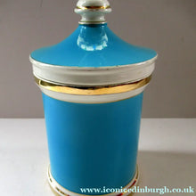 Load image into Gallery viewer, 1960s Portmeirion Blue Apothecary Pot. Dolphins Tea
