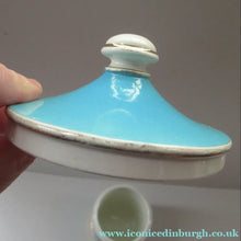 Load image into Gallery viewer, 1960s Portmeirion Blue Apothecary Pot. Dolphins Tea
