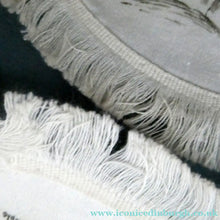 Load image into Gallery viewer, Rare Set of Four VICTORIAN White Cotton Place Mats with Printed Images
