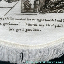 Load image into Gallery viewer, Rare Set of Four VICTORIAN White Cotton Place Mats with Printed Images
