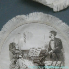 Load image into Gallery viewer, Rare Set of Four VICTORIAN White Cotton Place Mats with Printed Images
