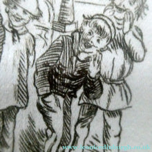 Load image into Gallery viewer, Rare Set of Four VICTORIAN White Cotton Place Mats with Printed Images
