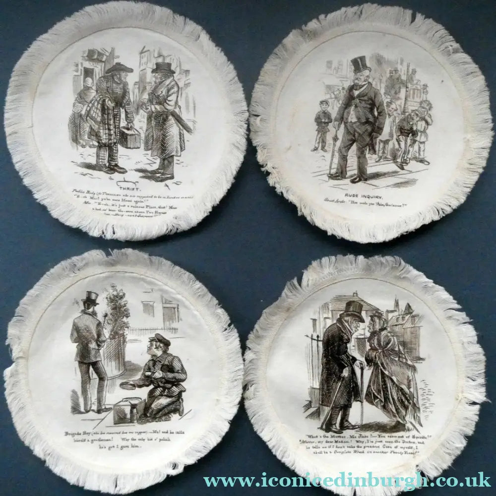 Victorian Printed Cotton Mats Set 4 Amazon.com: Placemats Set of