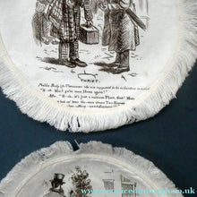 Load image into Gallery viewer, Rare Set of Four VICTORIAN White Cotton Place Mats with Printed Images
