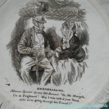 Load image into Gallery viewer, Rare Set of Six VICTORIAN White Cotton Place Mats with Printed Images
