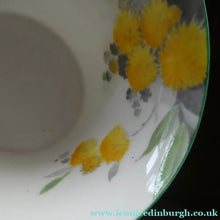 Load image into Gallery viewer, SHELLEY 1930s Art Deco Milk Jug and Open Sugar Bowl. Regal Acacia Pattern with Yellow Flowers
