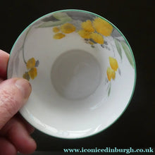 Load image into Gallery viewer, SHELLEY 1930s Art Deco Milk Jug and Open Sugar Bowl. Regal Acacia Pattern with Yellow Flowers
