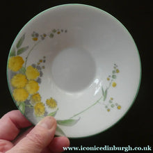 Load image into Gallery viewer, SHELLEY 1930s Art Deco SPARE SAUCER. Regal Acacia Pattern with Yellow Flowers
