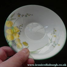 Load image into Gallery viewer, SHELLEY 1930s Art Deco SPARE SAUCER. Regal Acacia Pattern with Yellow Flowers
