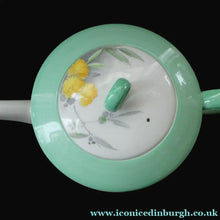 Load image into Gallery viewer, Rare SHELLEY 1930s Art Deco TEAPOT. Regal Acacia Pattern with Yellow Flowers - British Ceramics
