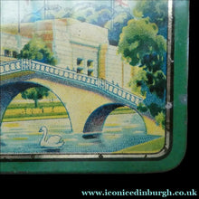 Load image into Gallery viewer, British Empire Exhibition Toffee Tin 1924; with an Image of the Palace of Industry
