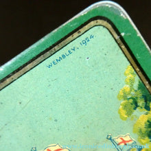 Load image into Gallery viewer, British Empire Exhibition Toffee Tin 1924; with an Image of the Palace of Industry
