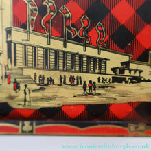 Load image into Gallery viewer, Rare Survivor Glasgow Empire Exhibition Shortbread Tin 1938; with an Image of the Scottish Pavilion
