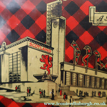 Load image into Gallery viewer, Rare Survivor Glasgow Empire Exhibition Shortbread Tin 1938; with an Image of the Scottish Pavilion

