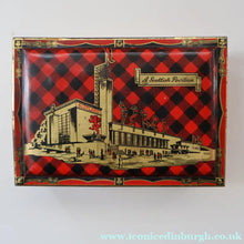 Load image into Gallery viewer, Rare Survivor Glasgow Empire Exhibition Shortbread Tin 1938; with an Image of the Scottish Pavilion
