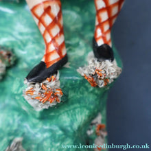 Load image into Gallery viewer, RARE 19th Century Staffordshire Figurine  of a Scottish Gamekeeper with his Horse &amp; Deer

