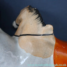 Load image into Gallery viewer, RARE 19th Century Staffordshire Figurine  of a Scottish Gamekeeper with his Horse &amp; Deer
