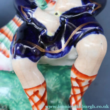 Load image into Gallery viewer, RARE 19th Century Staffordshire Figurine  of a Scottish Gamekeeper with his Horse &amp; Deer
