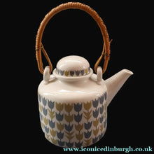 Load image into Gallery viewer, RARE Vintage 1950s MARIANNE WESTMAN Teapot, Milk Jug and Open Sugar Bowl by Rörstrand Sweden. "PARTY" Pattern 
