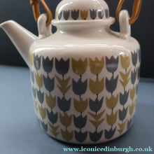 Load image into Gallery viewer, RARE Vintage 1950s MARIANNE WESTMAN Teapot, Milk Jug and Open Sugar Bowl by Rörstrand Sweden. "PARTY" Pattern 
