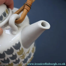 Load image into Gallery viewer, RARE Vintage 1950s MARIANNE WESTMAN Teapot Milk Jug and Open Sugar Bowl by Rörstrand Sweden. ’PARTY’ Pattern - European
