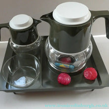 Load image into Gallery viewer,  Vintage 1960s Pyrex Hot Water Set with Heating Tray &amp; Original Box. UNUSE
