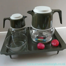 Load image into Gallery viewer,  Vintage 1960s Pyrex Hot Water Set with Heating Tray &amp; Original Box. UNUSE
