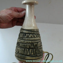 Load image into Gallery viewer, RARE Vintage 1960s POOLE POTTERY Lamp. ATLANTIS Design by Carol Kellett
