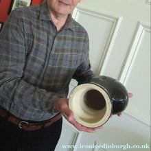 Load image into Gallery viewer, Vintage West German Scheurich Pottery Glossy Black Ceramic Display Head
