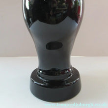 Load image into Gallery viewer, Vintage West German Scheurich Pottery Glossy Black Ceramic Display Head
