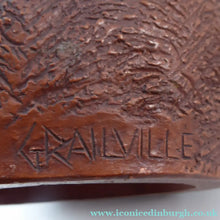 Load image into Gallery viewer, Vintage AMERICAN The Grail Studio Pottery Model of the Virgin Mark. With Grailville Paper Label and Signature
