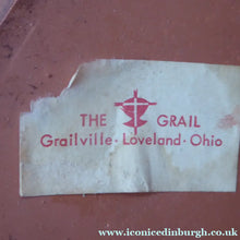 Load image into Gallery viewer, Vintage AMERICAN The Grail Studio Pottery Model of the Virgin Mark. With Grailville Paper Label and Signature
