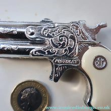 Load image into Gallery viewer, COLLECTOR'S ITEM. Rare Vintage BCM Outlaw Presentation BOX of TOY Miniature Antique Firearms

