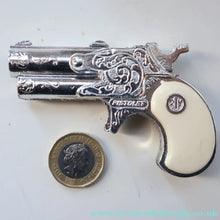Load image into Gallery viewer, COLLECTOR'S ITEM. Rare Vintage BCM Outlaw Presentation BOX of TOY Miniature Antique Firearms
