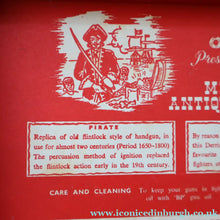 Load image into Gallery viewer, COLLECTOR'S ITEM. Rare Vintage BCM Outlaw Presentation BOX of TOY Miniature Antique Firearms
