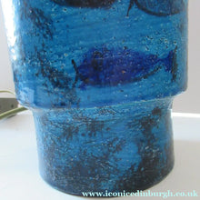 Load image into Gallery viewer, Rare Aldo Londi Bitossi Rimini Blue Pesce or Fish Dish 1960s
