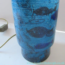Load image into Gallery viewer, Rare Aldo Londi Bitossi Rimini Blue Pesce or Fish Dish 1960s
