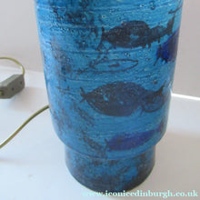 Load image into Gallery viewer, Rare Aldo Londi Bitossi Rimini Blue Pesce or Fish Dish 1960s

