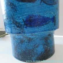 Load image into Gallery viewer, Rare Aldo Londi Bitossi Rimini Blue Pesce or Fish Dish 1960s

