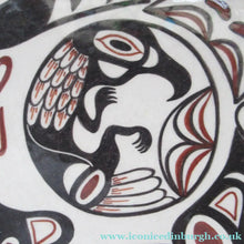 Load image into Gallery viewer, 1970s David Lambert Raven Inside Killer Whales Decorative Plate. Vancouver Canada
