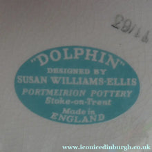 Load image into Gallery viewer, Rarer 1960s Portmeirion Storage Cannister with Dolphin Motif &amp; Original Cork Lid
