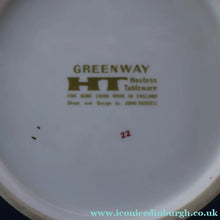 Load image into Gallery viewer, Rarer 1970s GREENWAY Pattern Bone China Coffee Set. Designed by John Russell for Hostess Tableware
