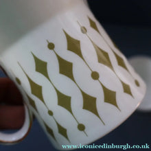 Load image into Gallery viewer, Rarer 1970s GREENWAY Pattern Bone China Coffee Set. Designed by John Russell for Hostess Tableware
